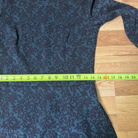 LOFT Jacquard Fit & Flare Dress 2T dark academia whimsigoth witchy mobwife - Picture 14 of 15